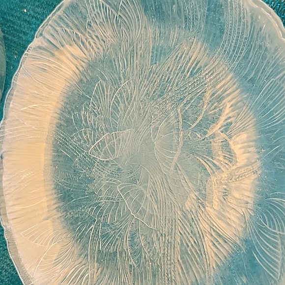 Vintage French Set of "Canterbury Crocus" Glass Bowls & Plates Arcoroc 6 pieces - Picture 6 of 7